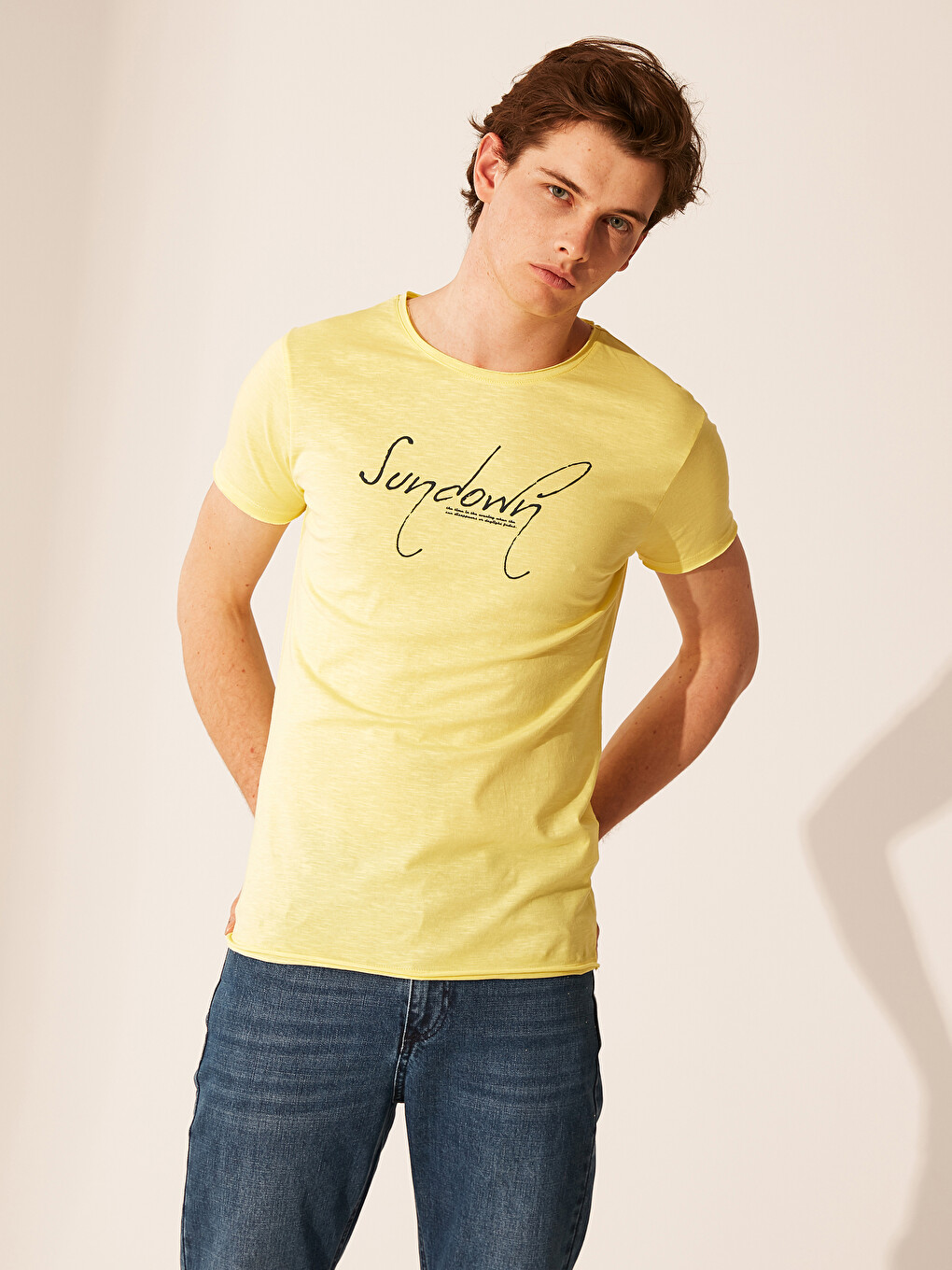 T-shirt pour Hommes en Coton Peigné