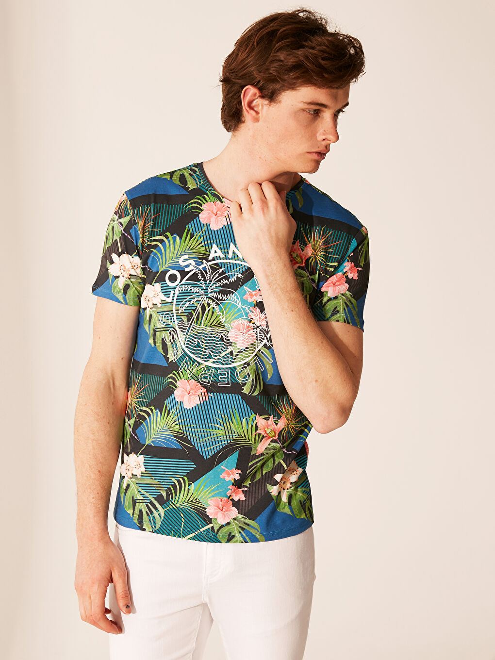 Футболка из чесаного хлопка для мужчин-2