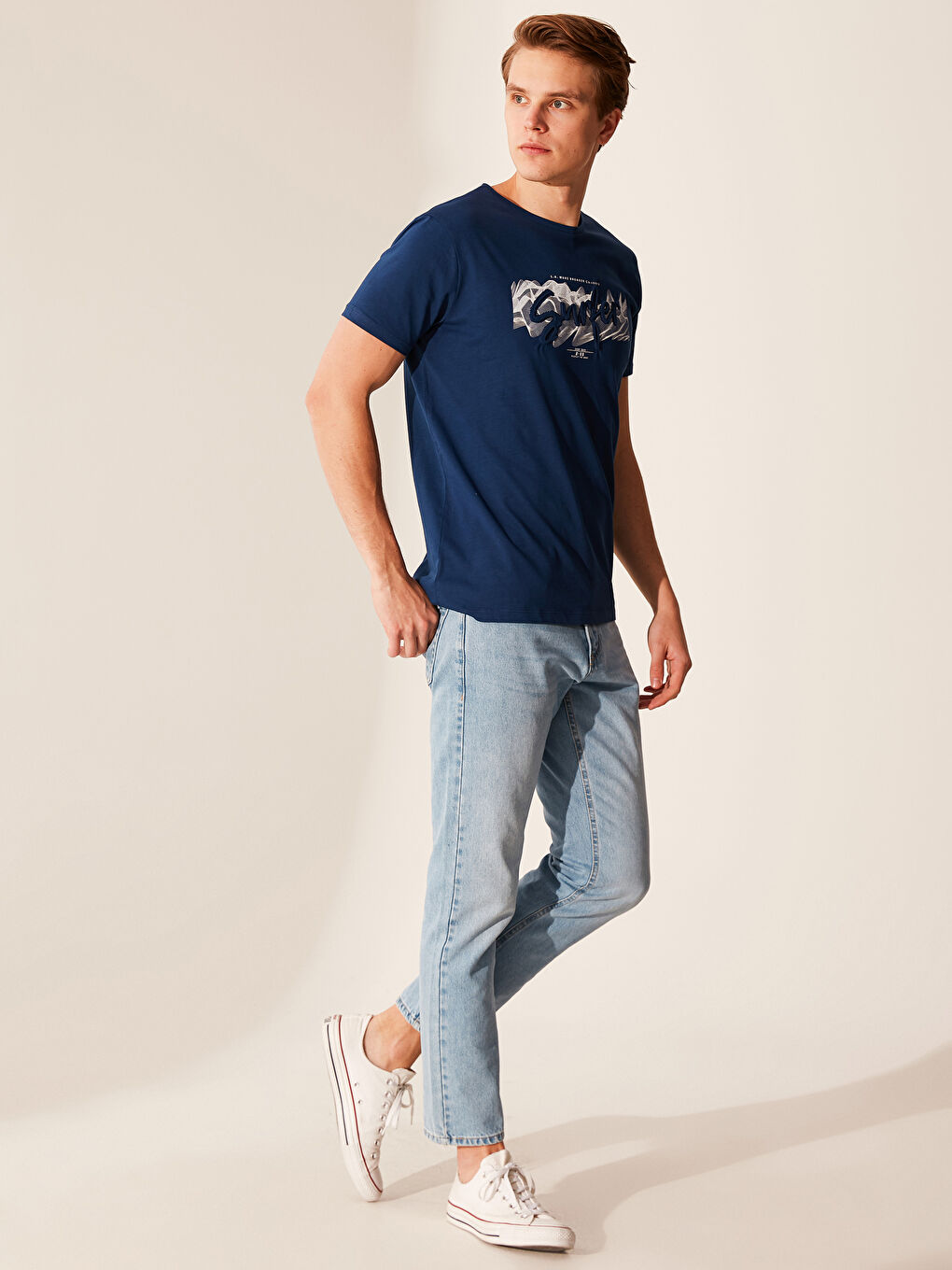 Футболка из чесаного хлопка для мужчин-7