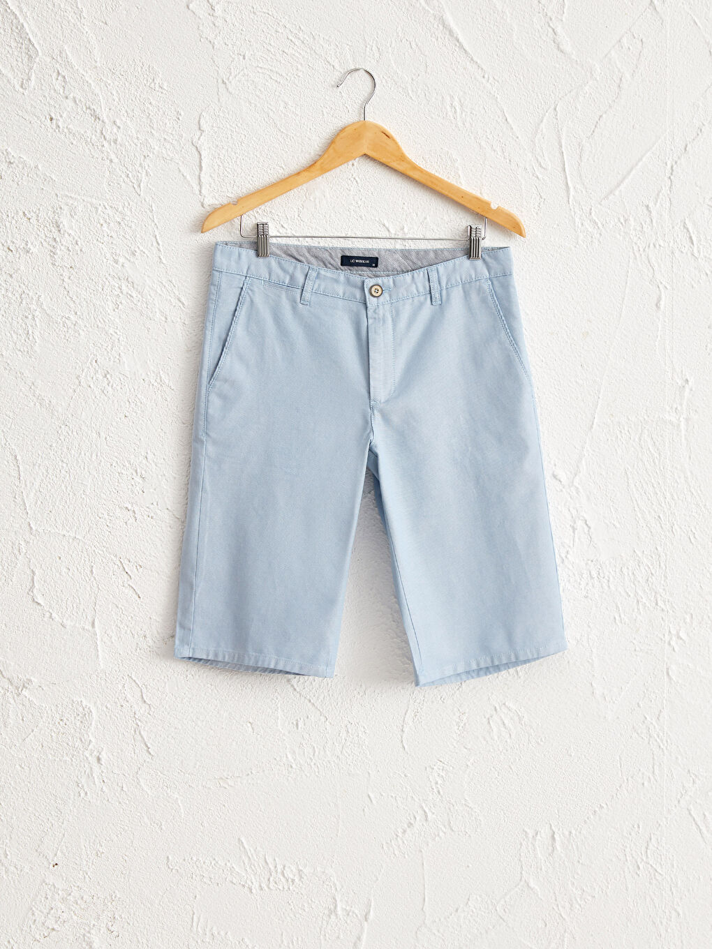 Mavi Regular Fit Bermuda Şort