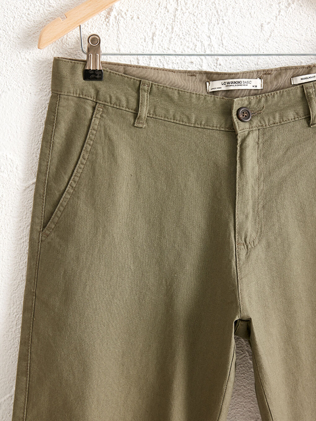 Short bermuda en lin mélangé coupe régulière -2