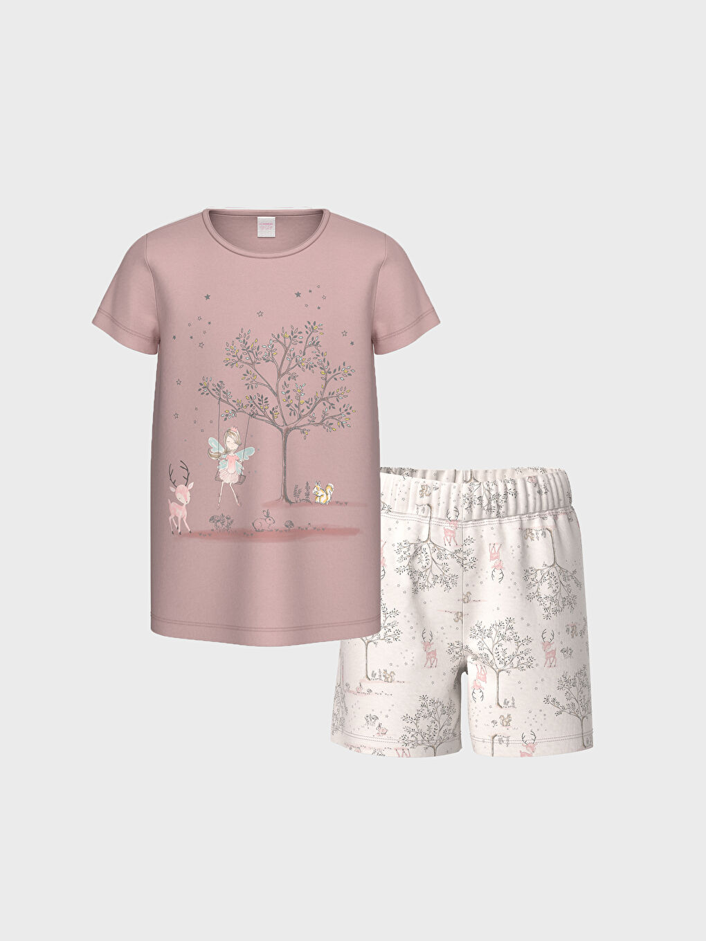 Pembe Kız Çocuk Pijama Takımı