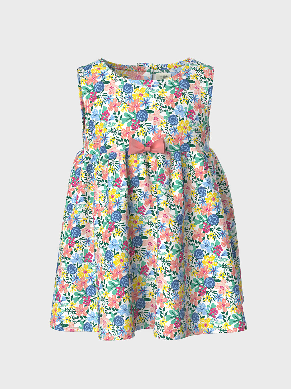 Сукня для новонароджених дівчаток з круглим вирізом горловини-1