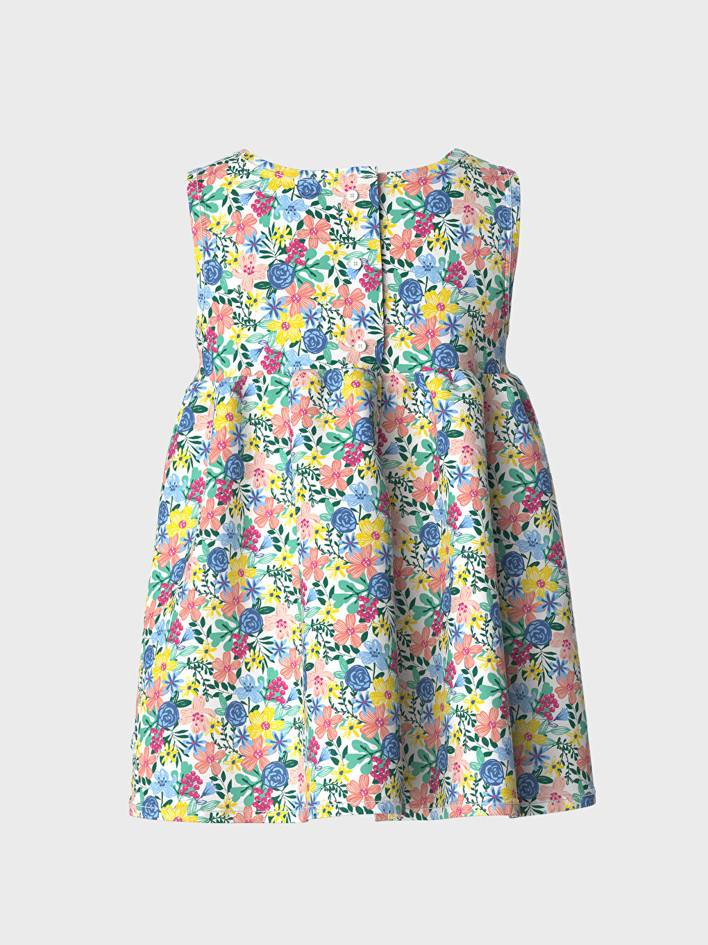 Сукня для новонароджених дівчаток з круглим вирізом горловини-2