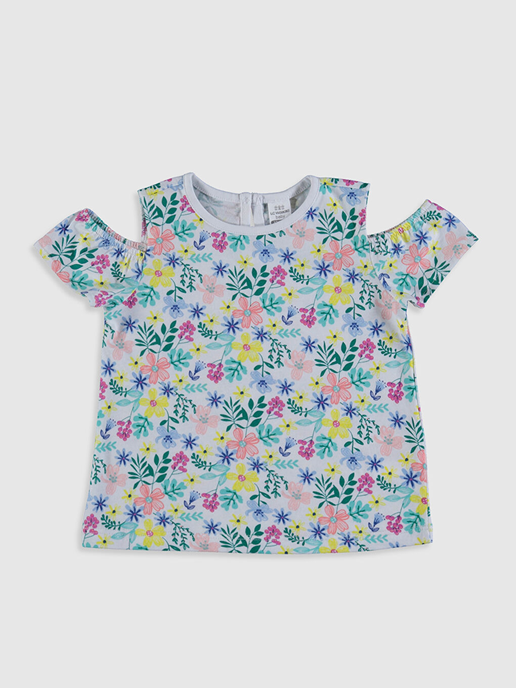 تي شيرت بيبي بياقة دائرية عبوة من قطعتين-5