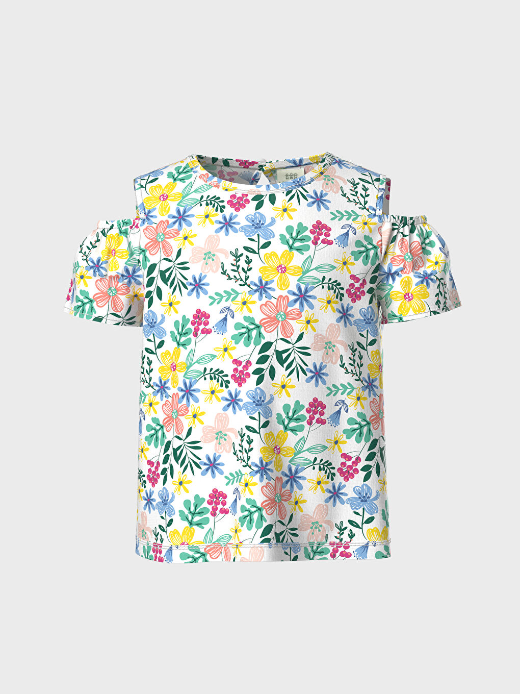 تي شيرت بيبي بياقة دائرية عبوة من قطعتين-1