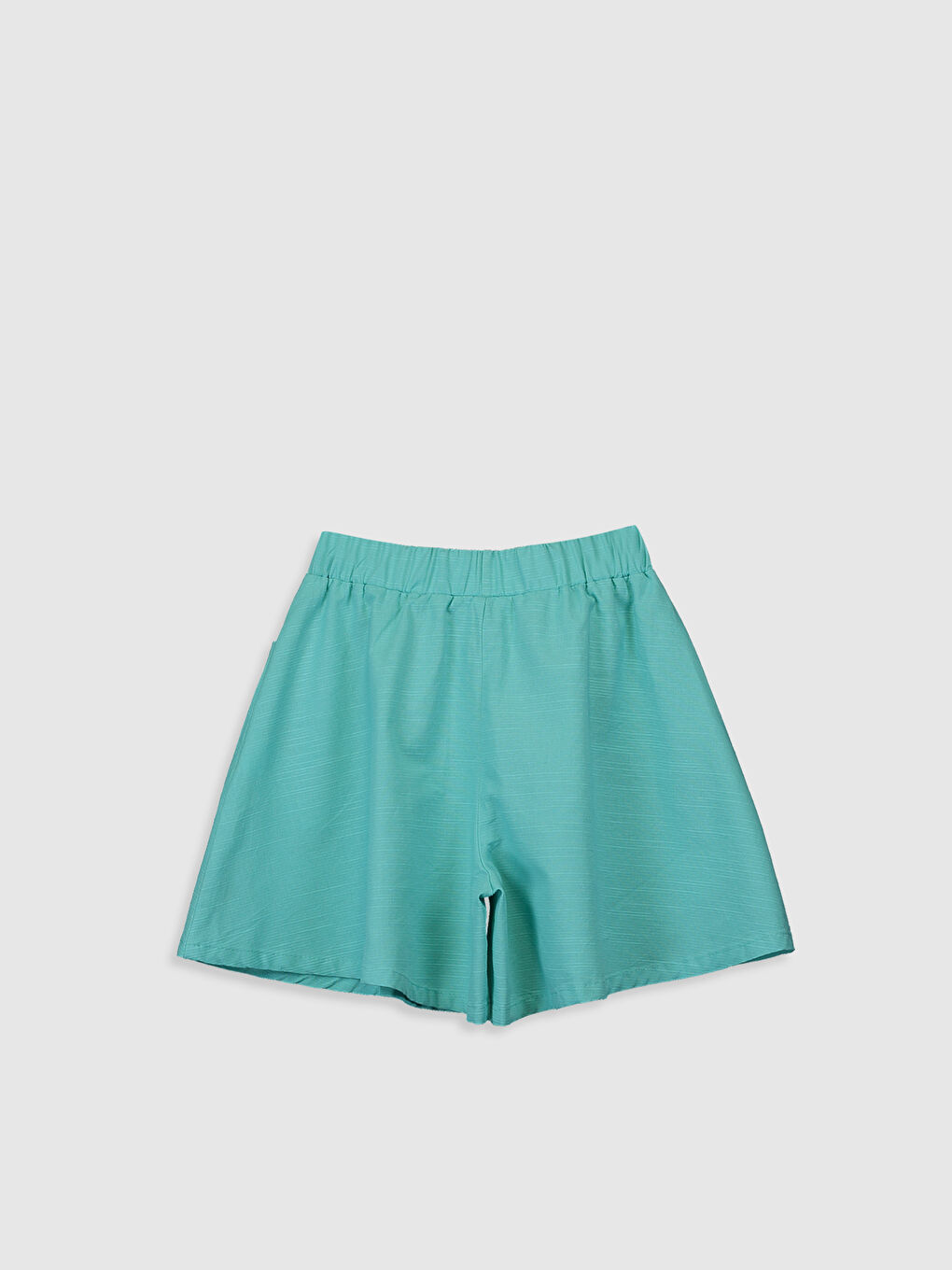 Turkuaz Basic Beli Lastikli Kız Çocuk Şort-1