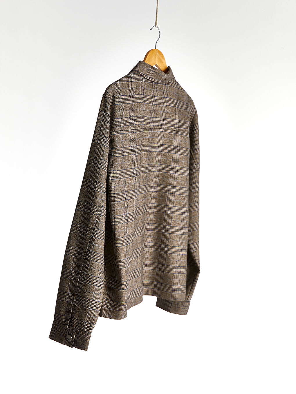 Slim Fit Ekose Hafif Ceket-2