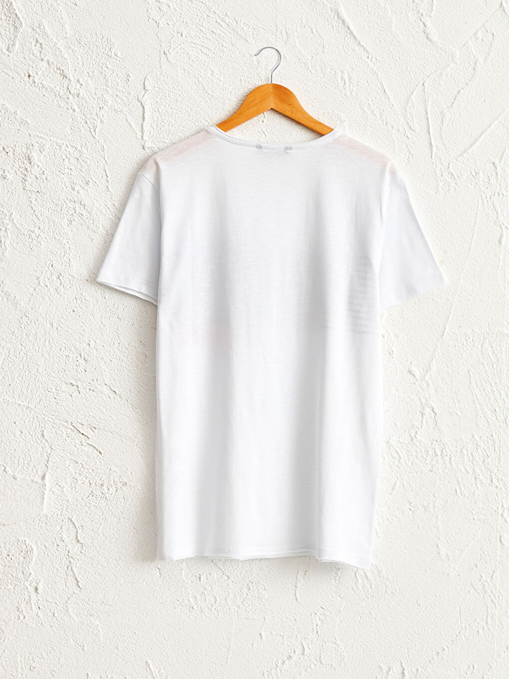 Crew Neck Printed Combed Cotton T-Shirt-1