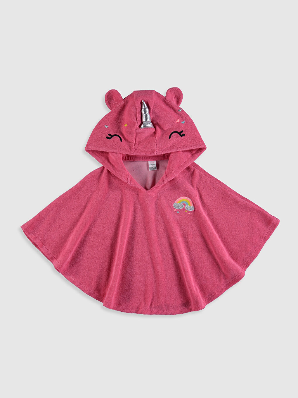 Pembe Kız Bebek Panço Havlu