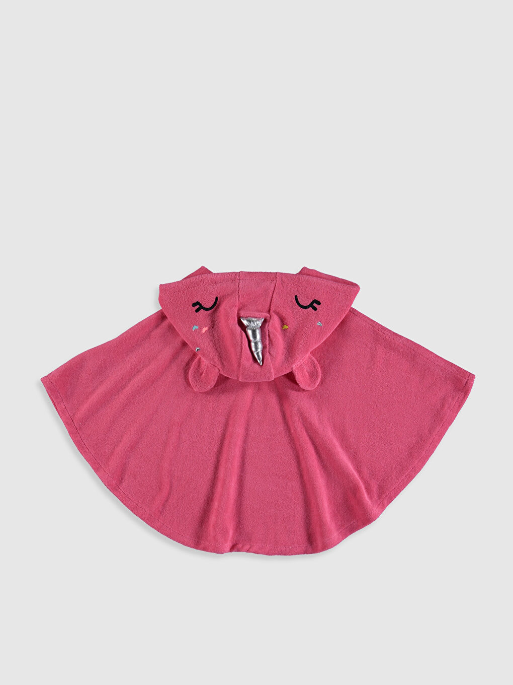 Pembe Kız Bebek Panço Havlu-1