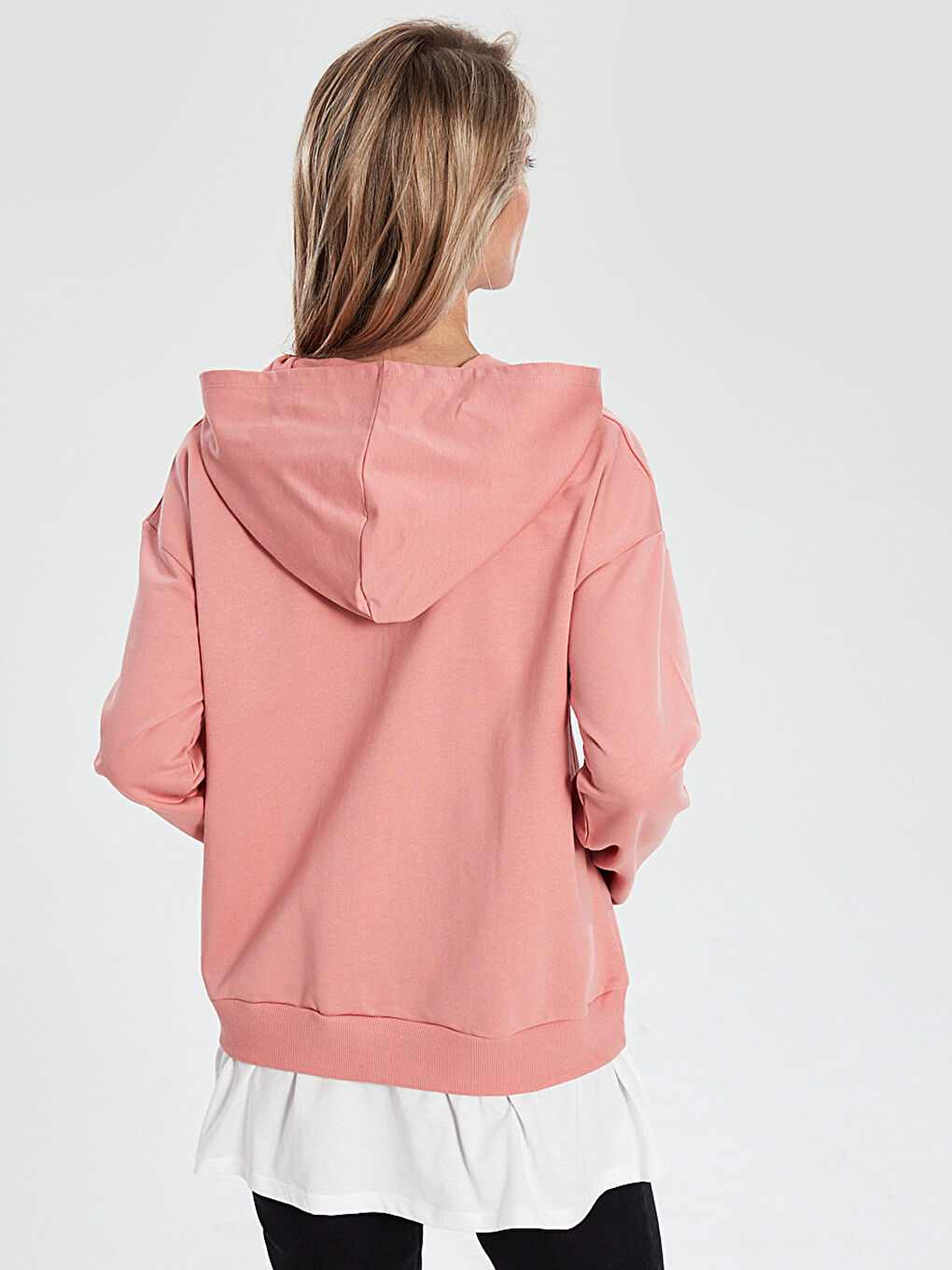 LCW Casual Printed Long Sleeve Hoodie Mother-Daughter Matching -0SJ736Z4-GD6