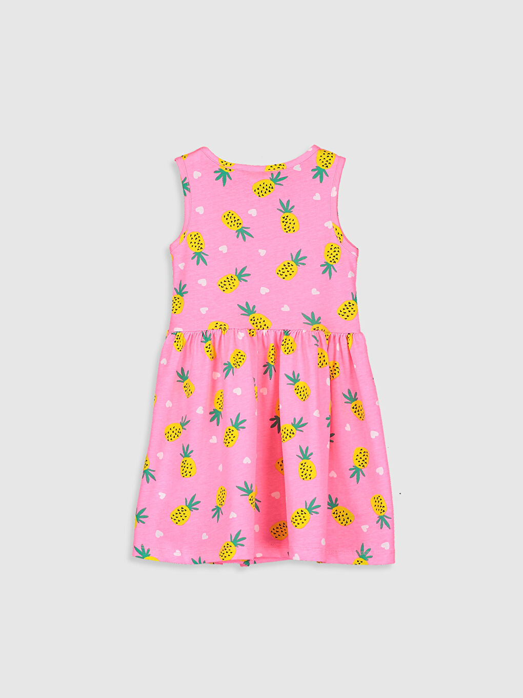 Girl's Figured Cotton Dress-1