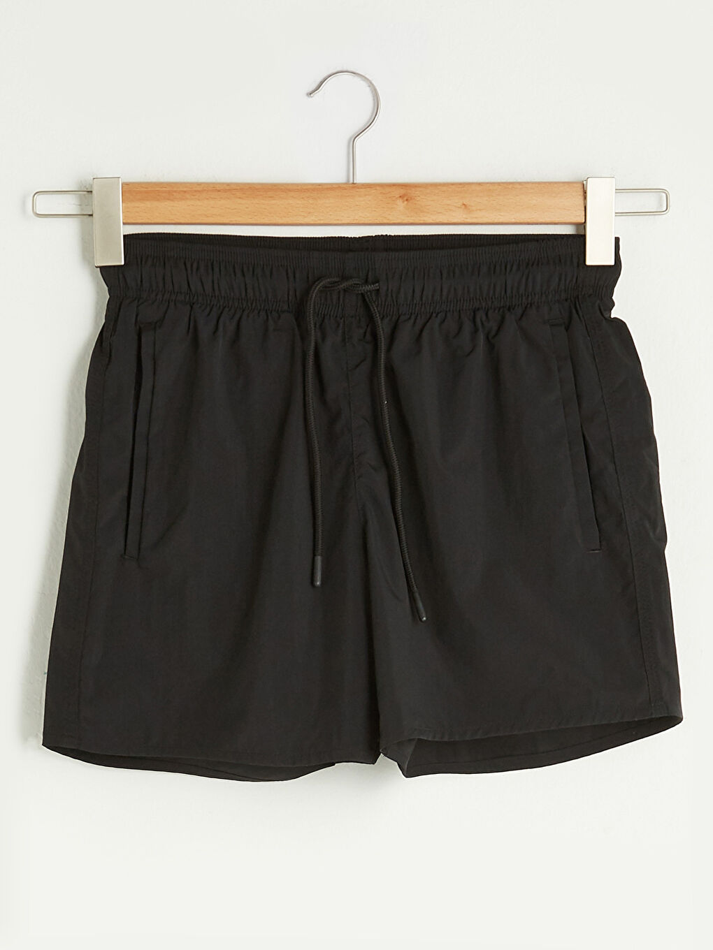 Siyah Hızlı Kuruyan Basic Erkek Deniz Şortu-4