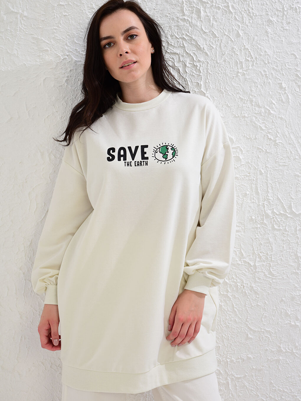 Letter Printed Sweatshirt-1