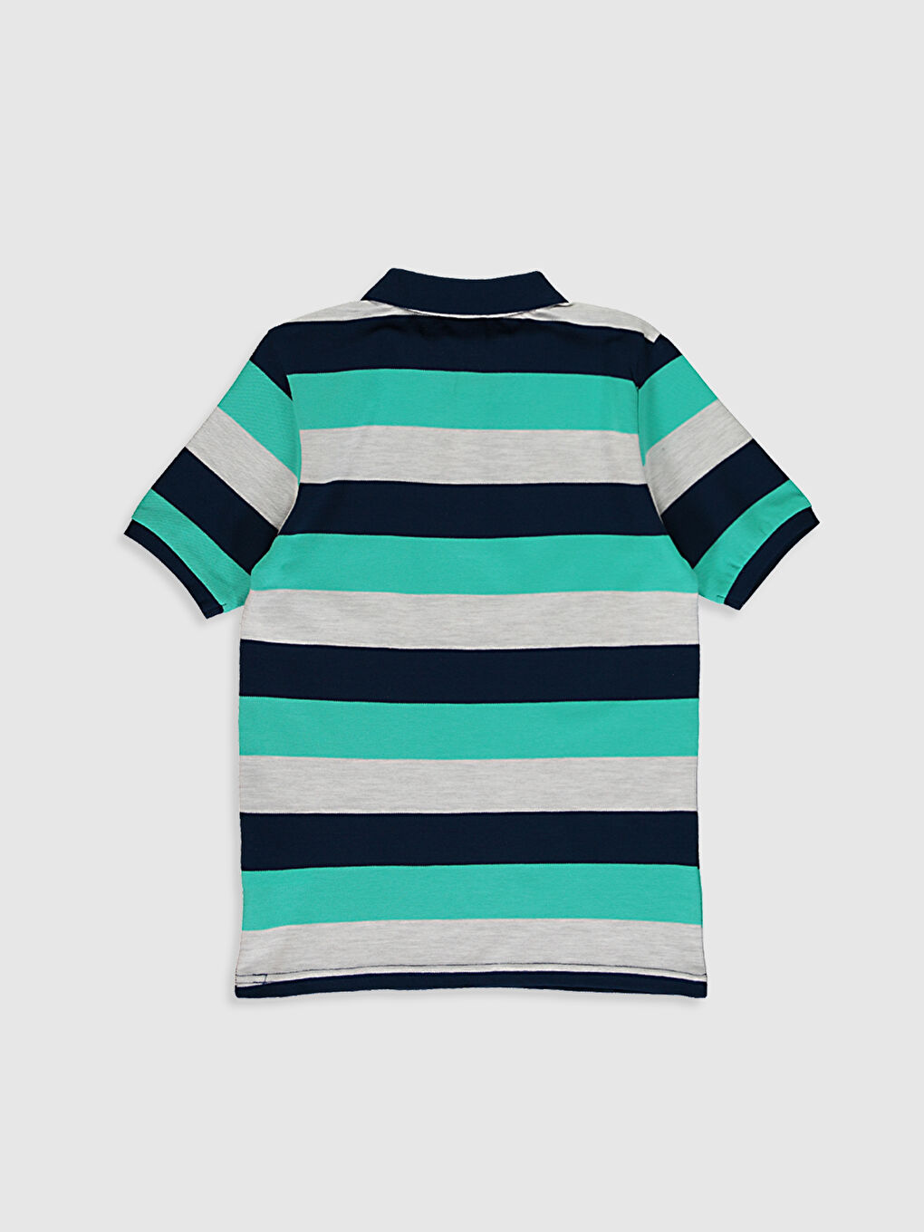 Хлопковая футболка в полоску для мальчиков-3
