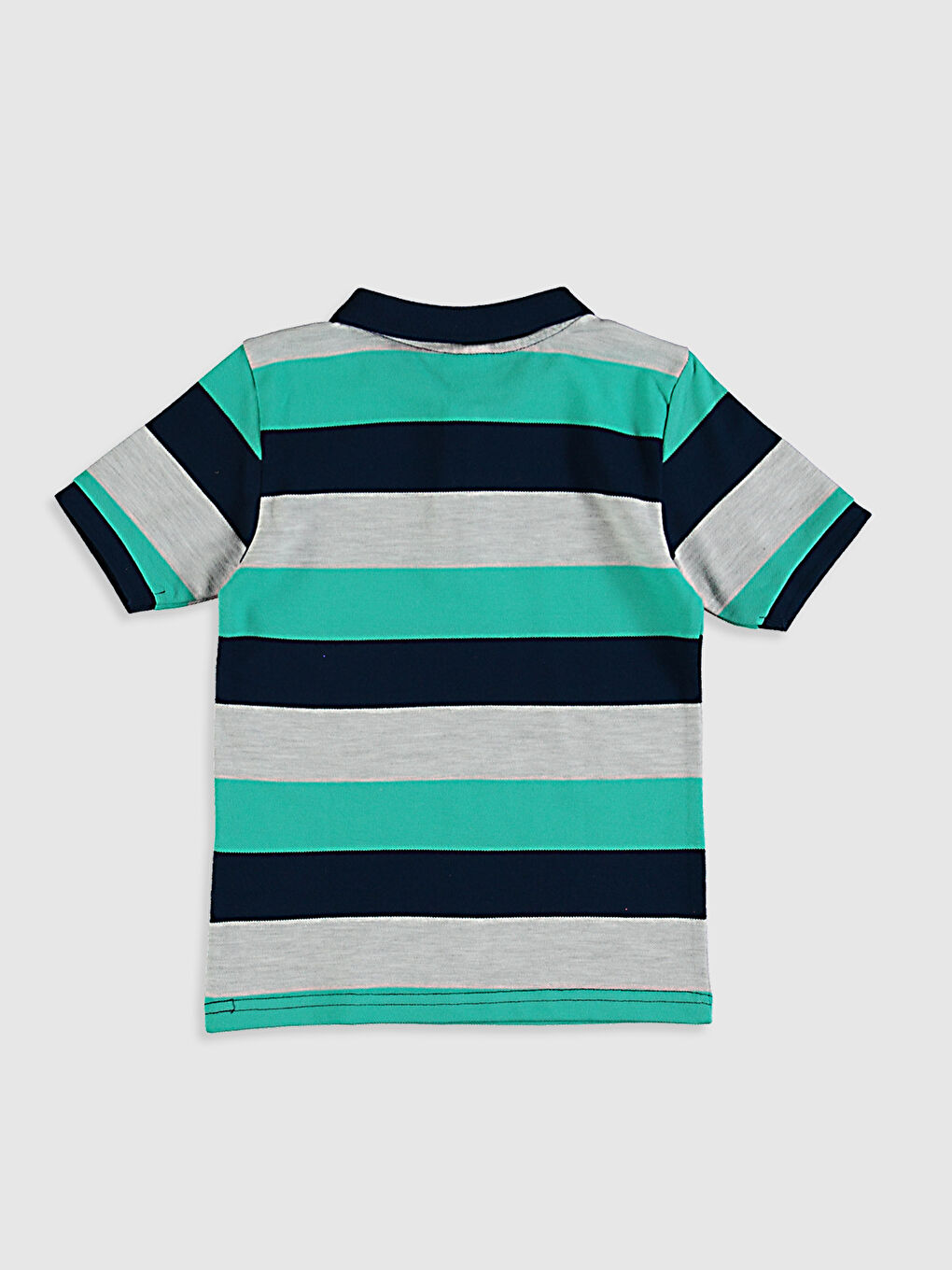 Хлопковая футболка в полоску для мальчиков-2