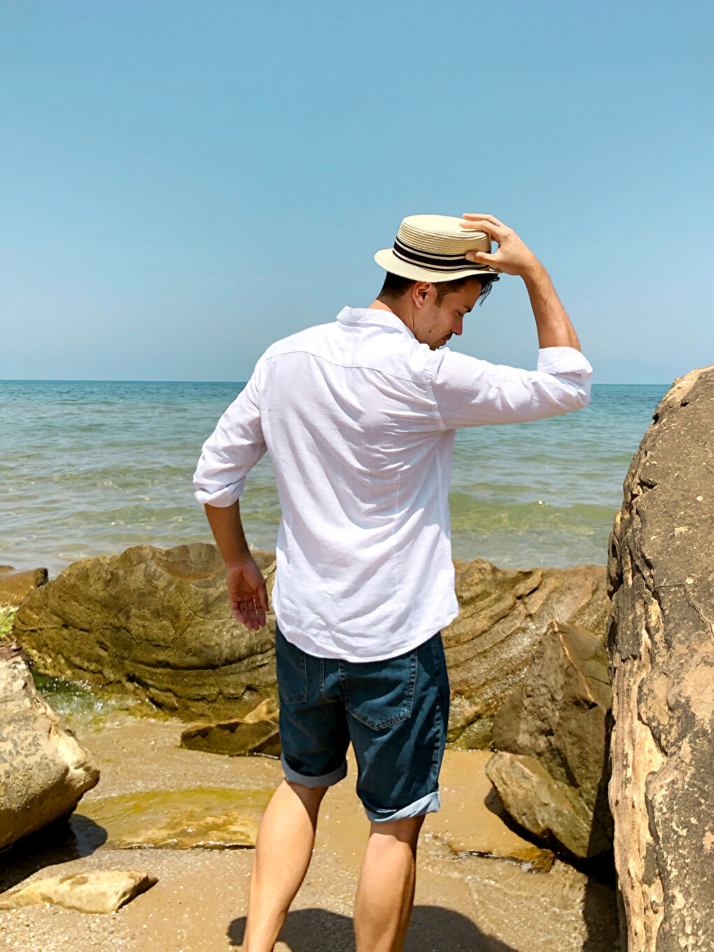 Beyaz Ekstra Slim Fit Uzun Kollu Poplin Gömlek-3