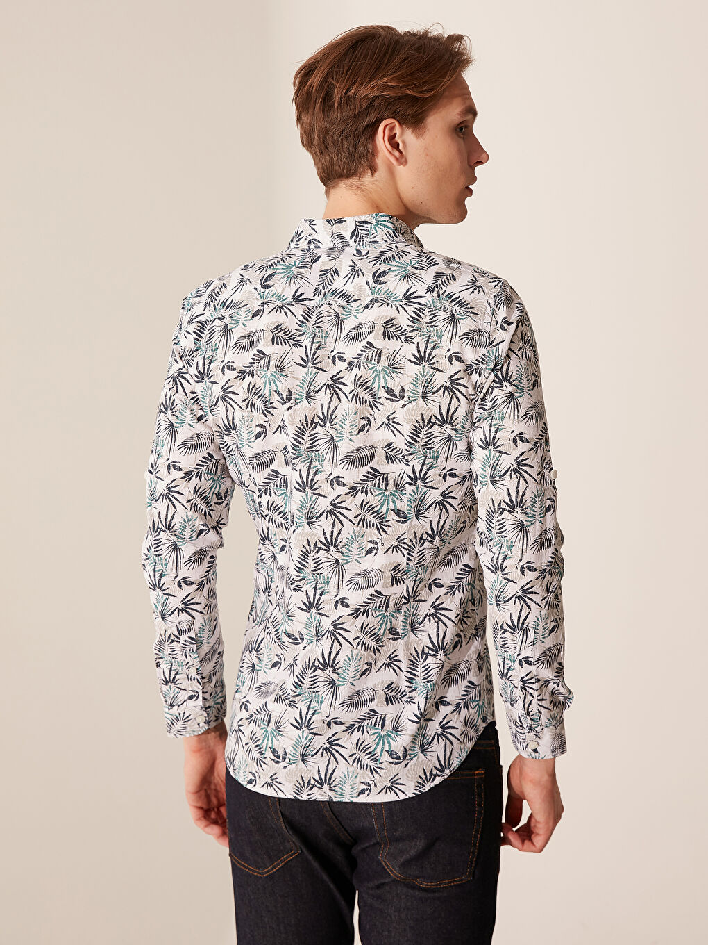 Mavi Poplin Erkek Gömlek-2