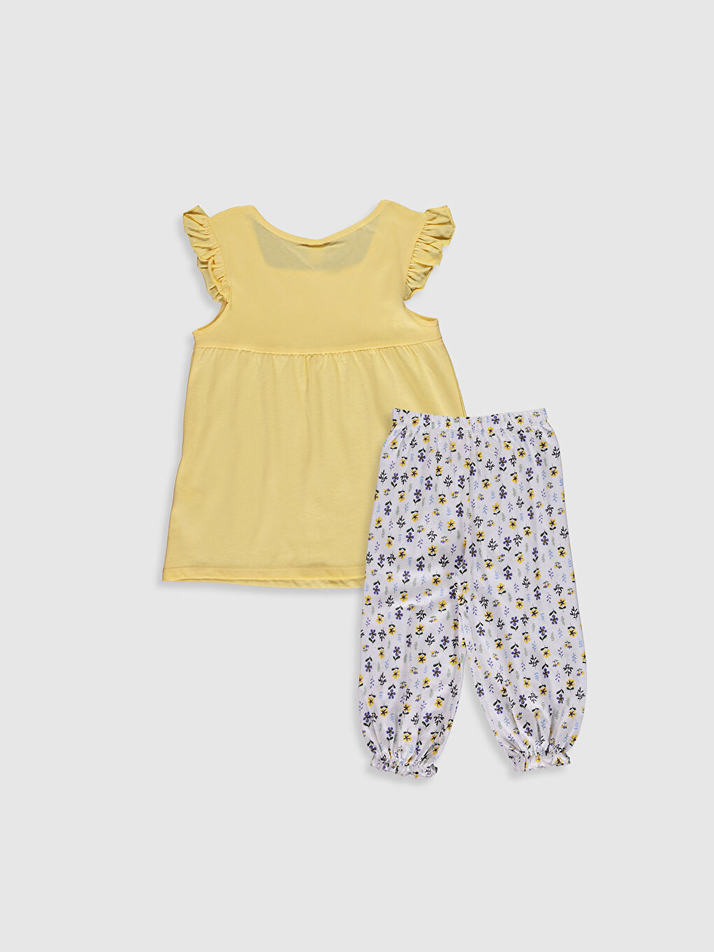 Girl's Printed Cotton Pyjamas Set-1