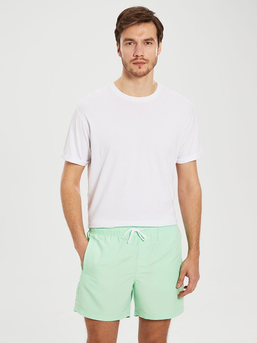 Above Knee Length Basic Sea Shorts