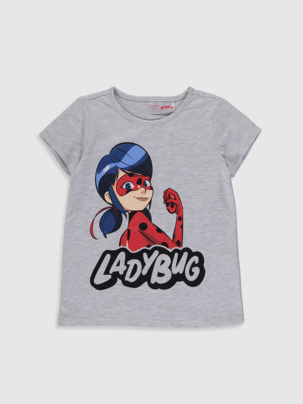 طقم بيجاما للبنات برقبة دائرية وكم قصير-5