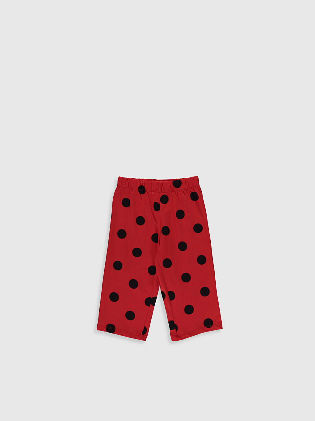 طقم بيجاما للبنات برقبة دائرية وكم قصير-6