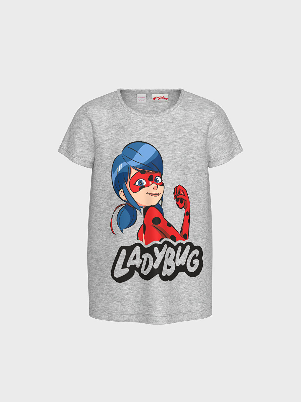 طقم بيجاما للبنات برقبة دائرية وكم قصير-1