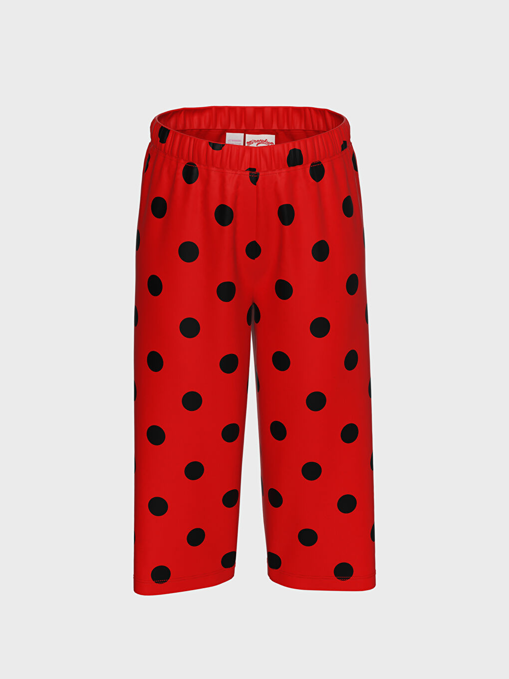 طقم بيجاما للبنات برقبة دائرية وكم قصير-2