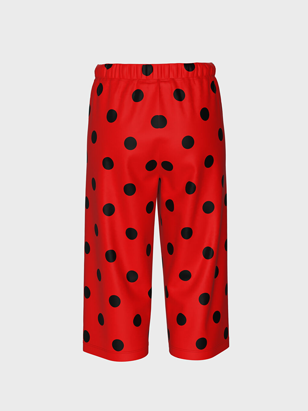 طقم بيجاما للبنات برقبة دائرية وكم قصير-3