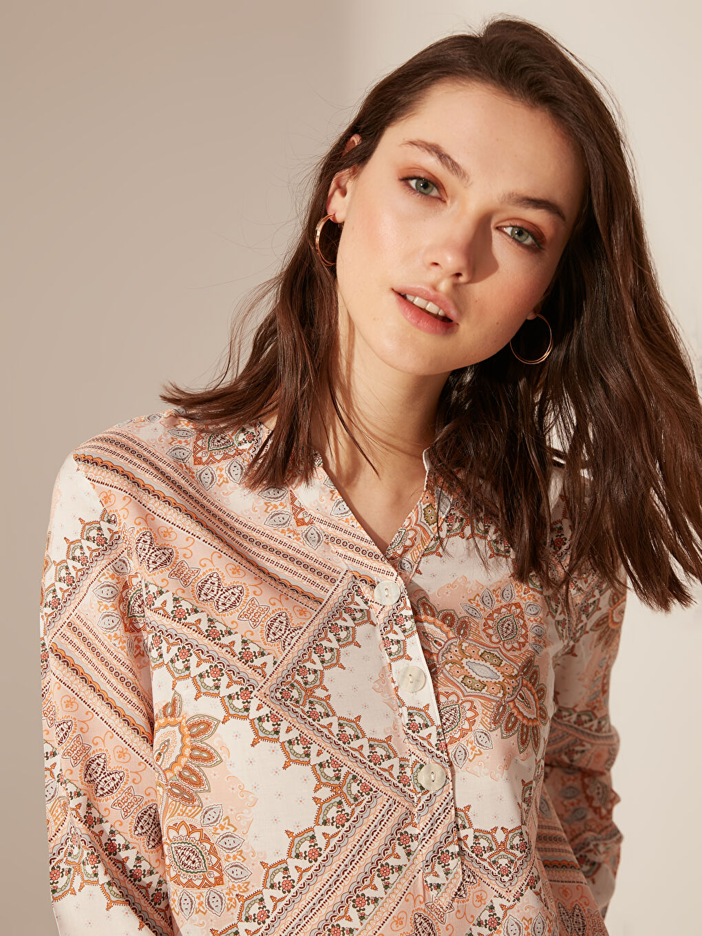 Long Sleeve Women's Blouse-3