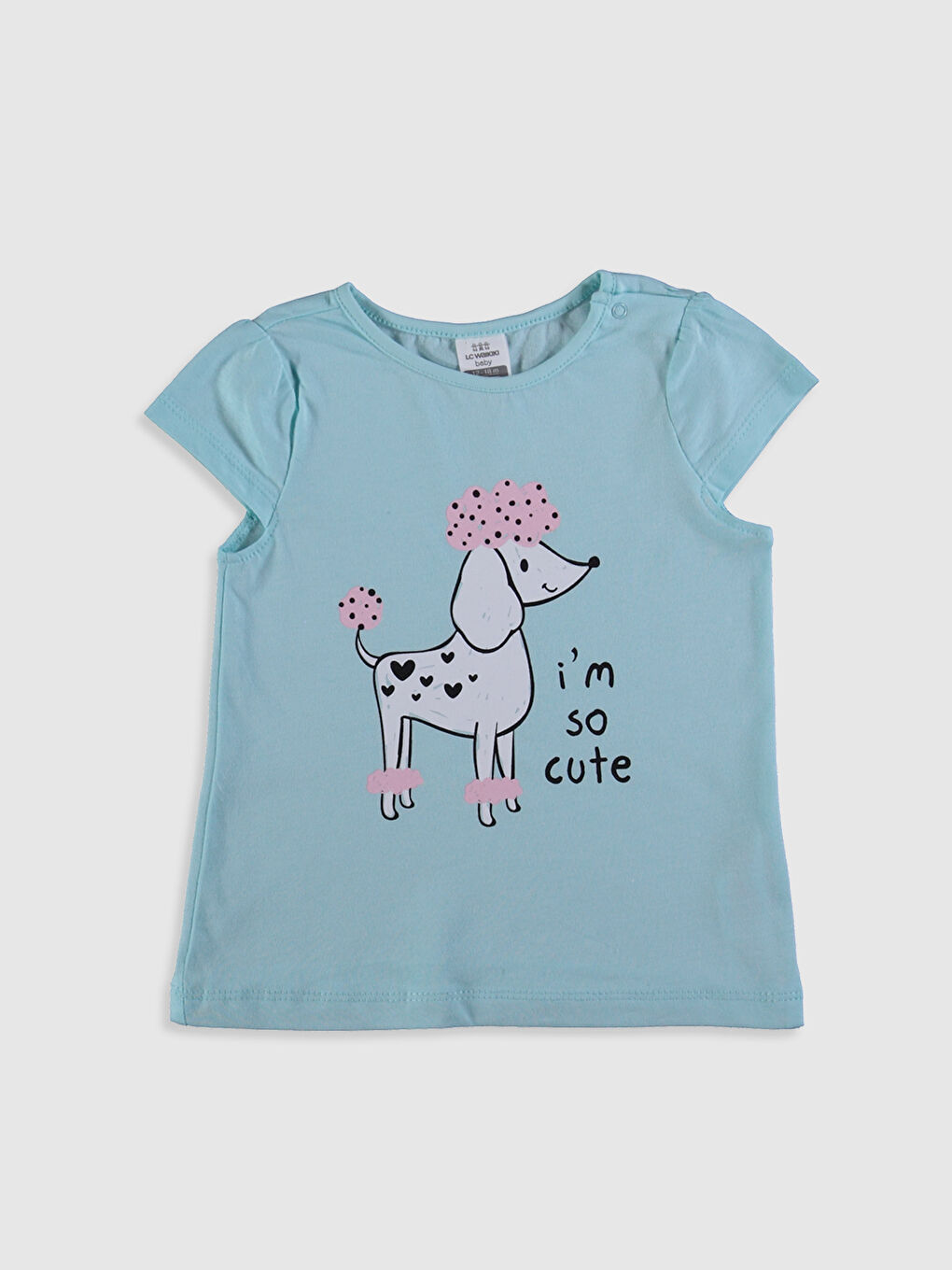 Turkuaz Kız Bebek Baskılı Pijama Takımı 3'lü-2