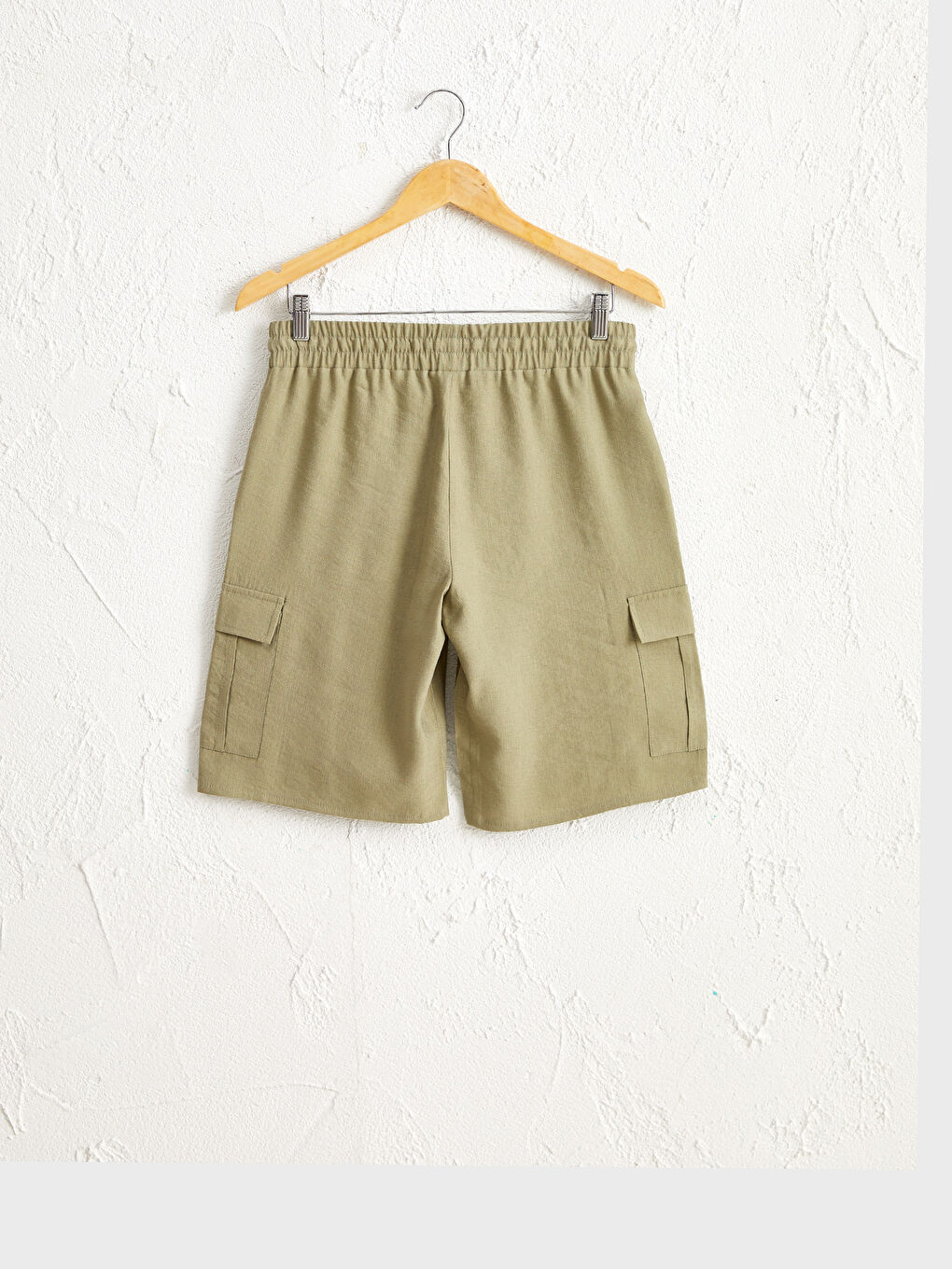 Standard Fit Women's Elastic Waist Shorts-1