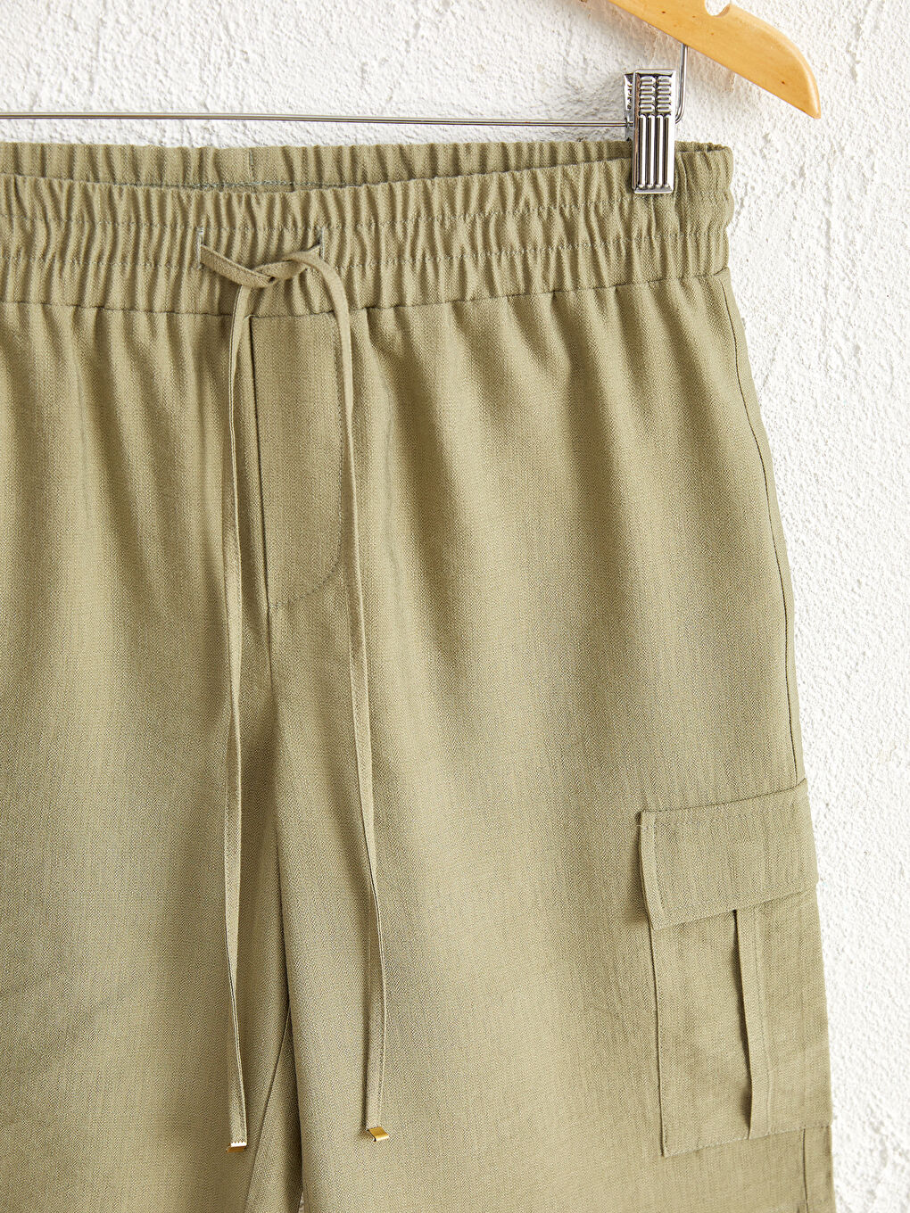 Standard Fit Women's Elastic Waist Shorts-2