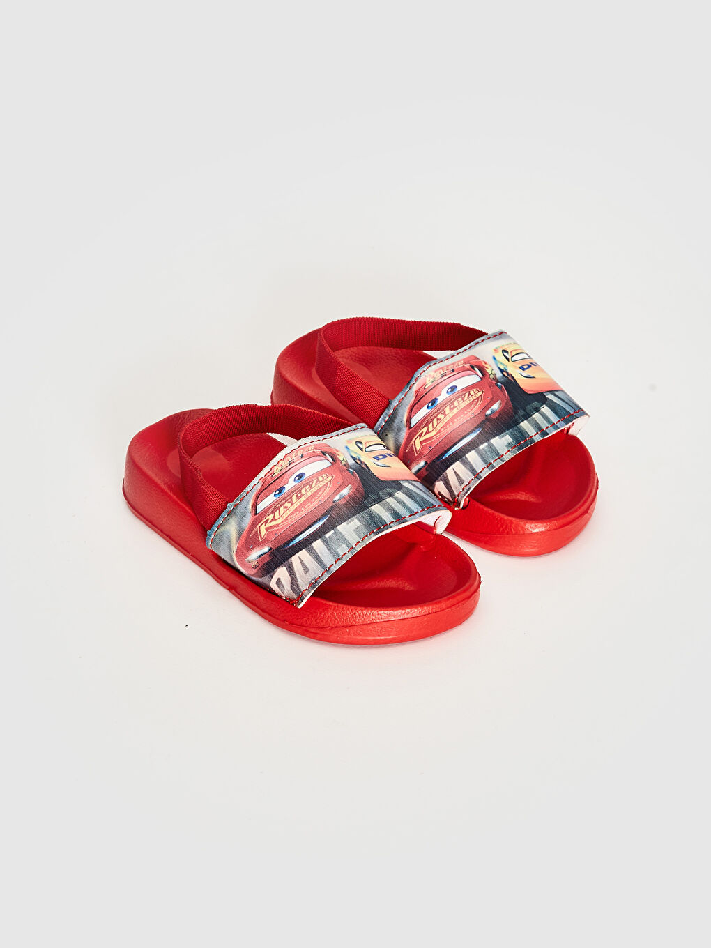 Kırmızı Erkek Bebek Cars Lisanslı Lastikli Plaj Sandaleti