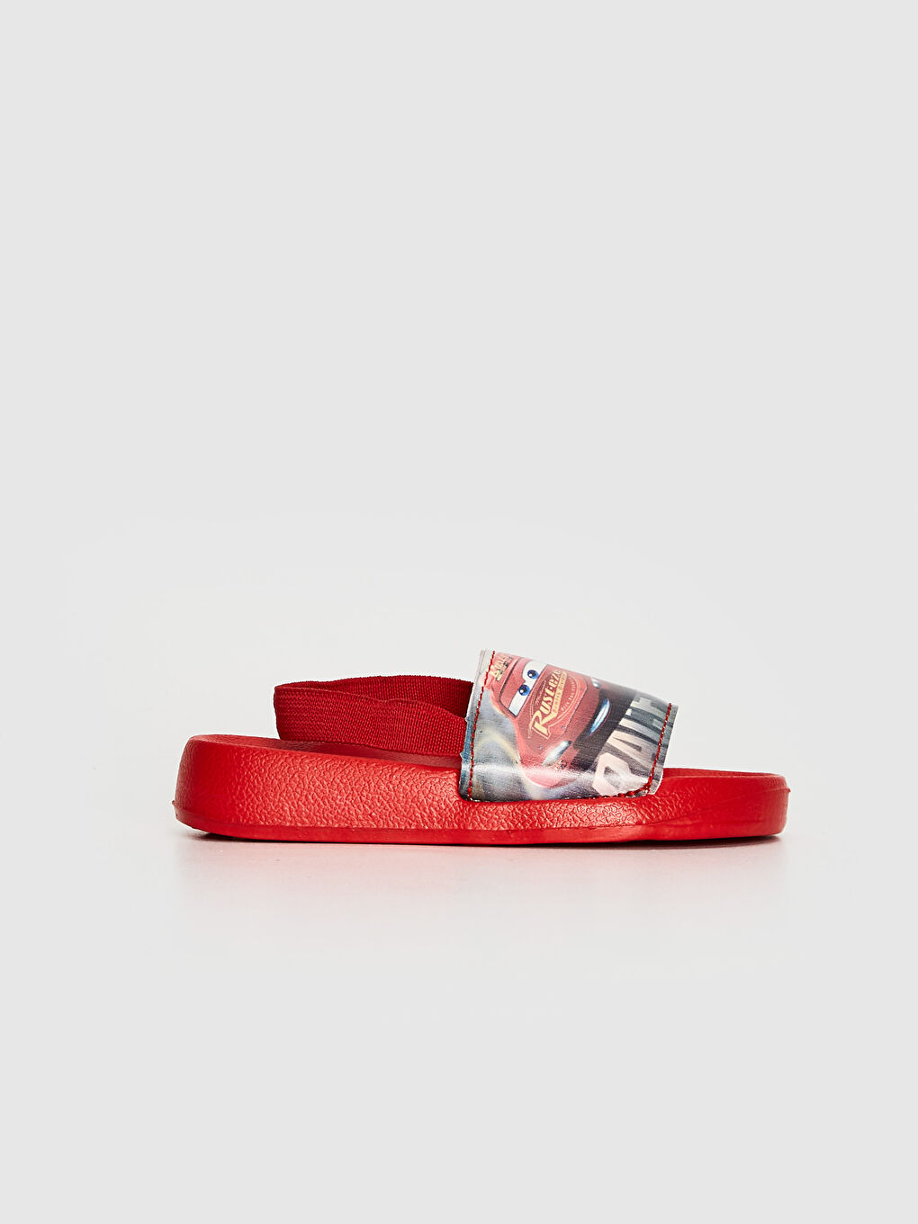 Kırmızı Erkek Bebek Cars Lisanslı Lastikli Plaj Sandaleti-1