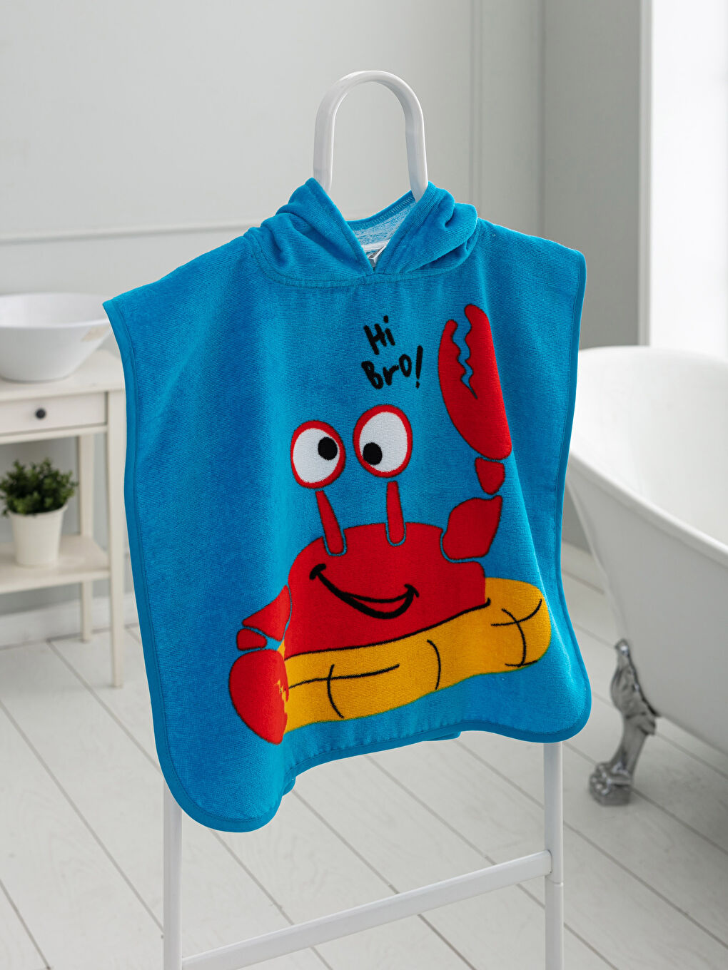 Mavi Erkek Bebek Panço Havlu