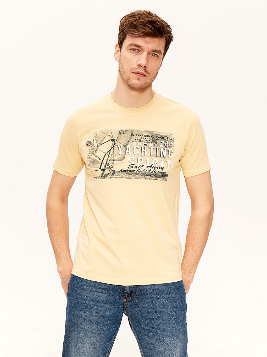 Футболка из чесаного хлопка для мужчин