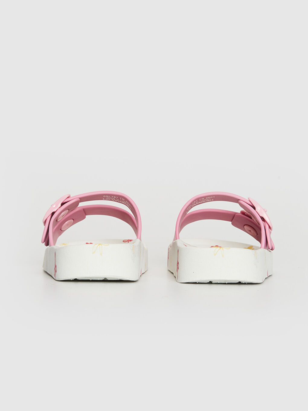 Pembe Kız Çocuk Niloya Lisanslı Çift Bantlı Terlik-6