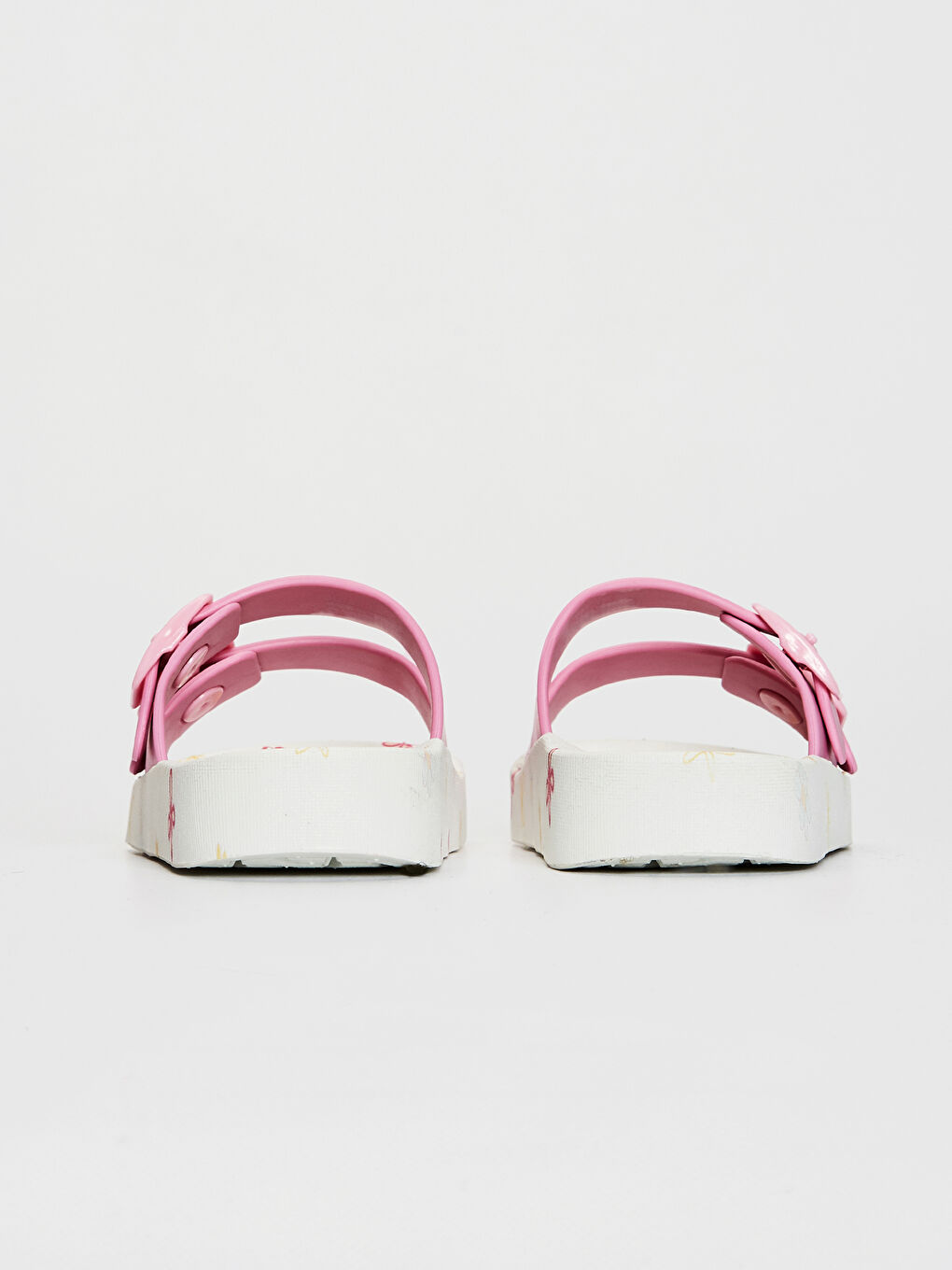 Pembe Kız Çocuk Niloya Lisanslı Çift Bantlı Terlik-4