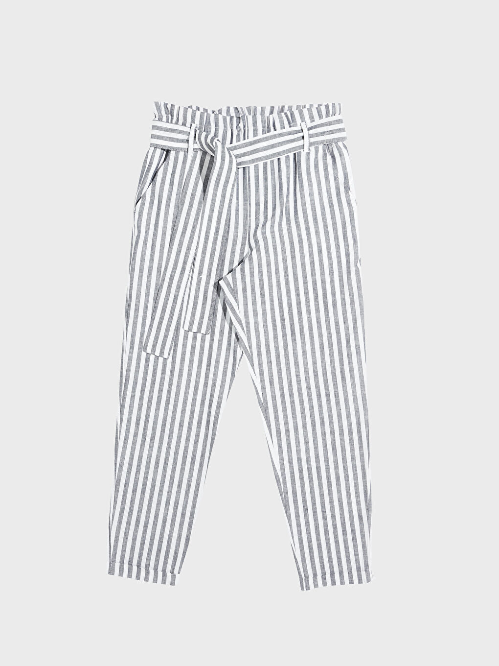 Lanene Ženske Pantalone Standardnog Kroja