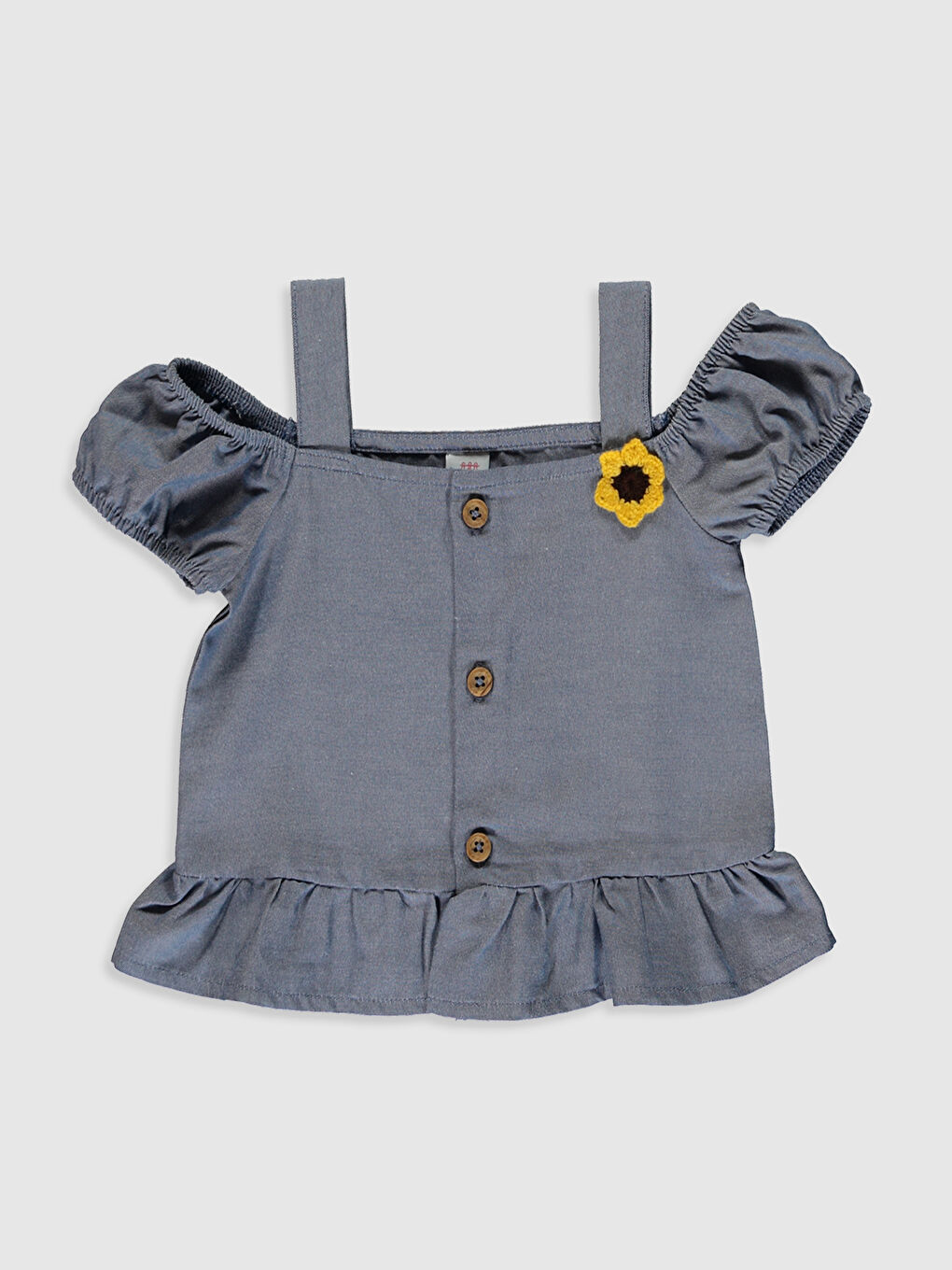 Turkuaz Kısa Kollu Kız Bebek Takım-2