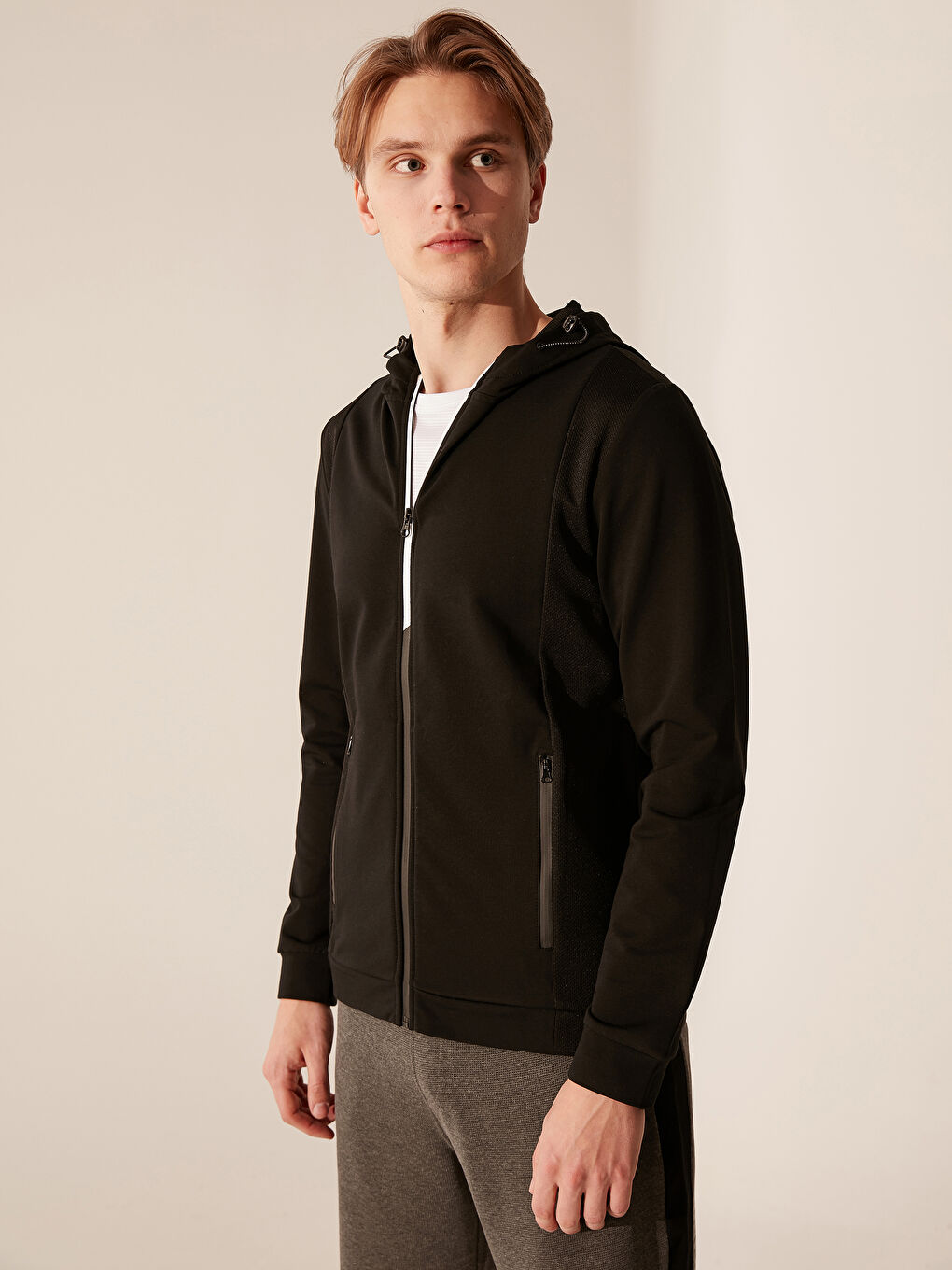 Siyah Erkek Sweatshirt-2