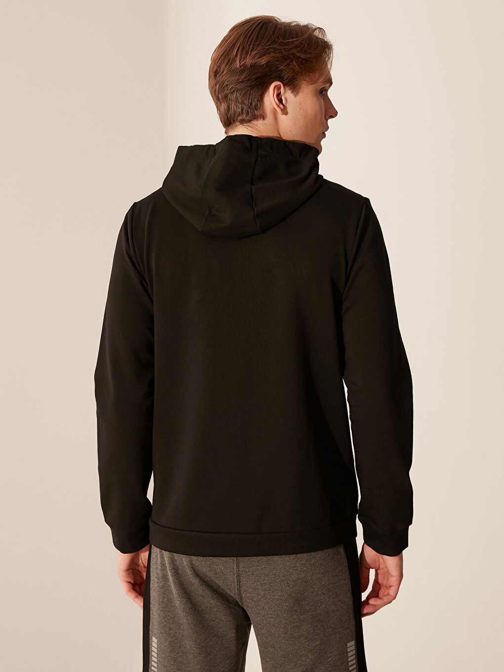 Siyah Erkek Sweatshirt-4