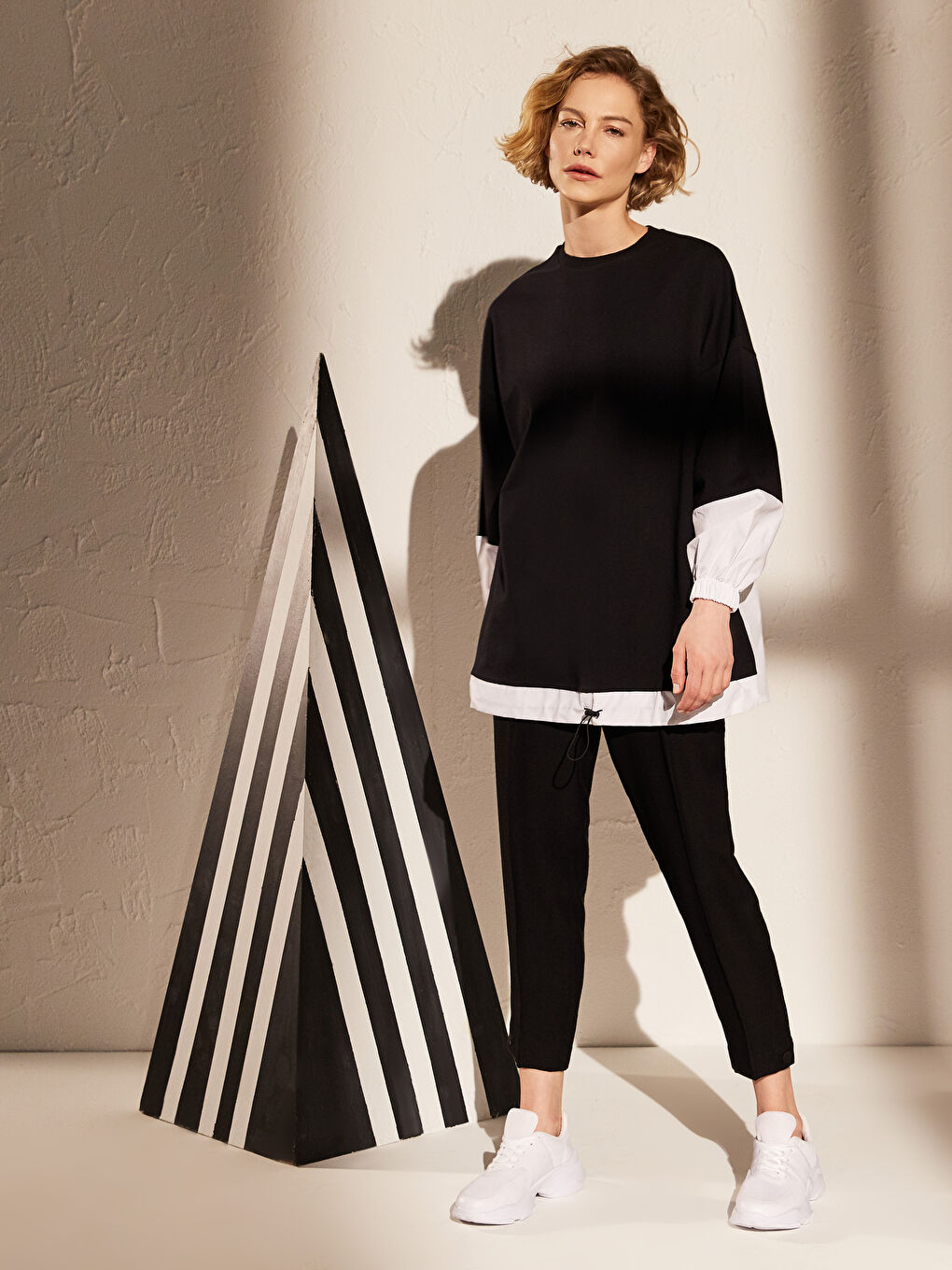 Ankle-Length Viscose Pants