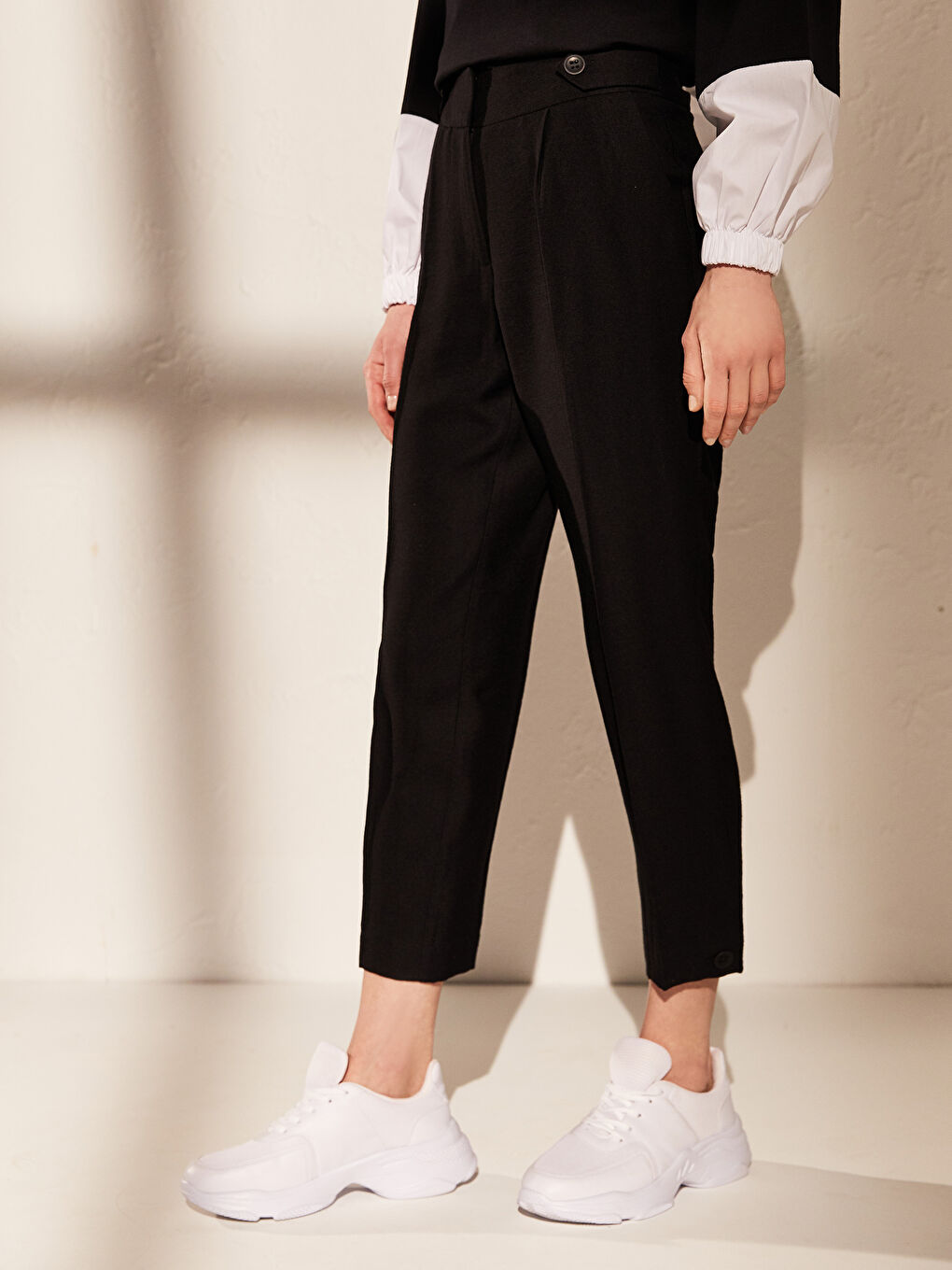 Ankle-Length Viscose Pants-4