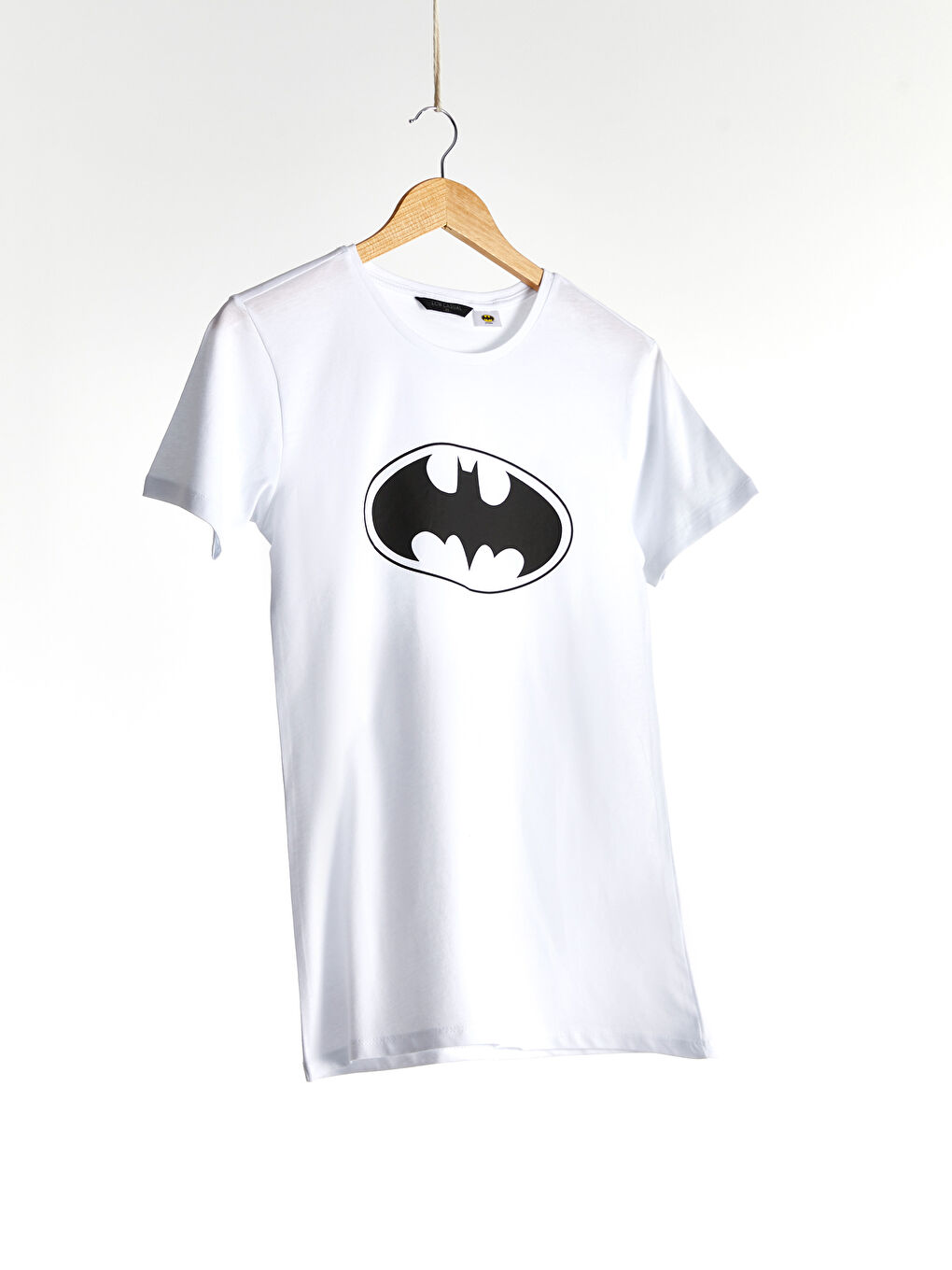 Beyaz Penye Erkek Tişört-1