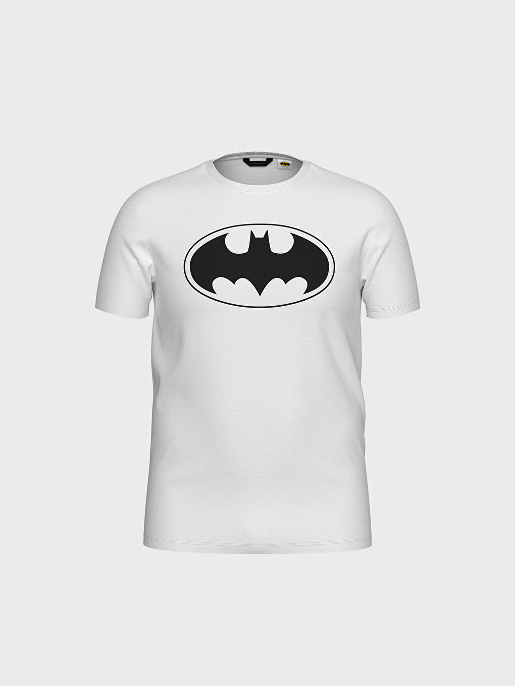 Beyaz Penye Erkek Tişört-2