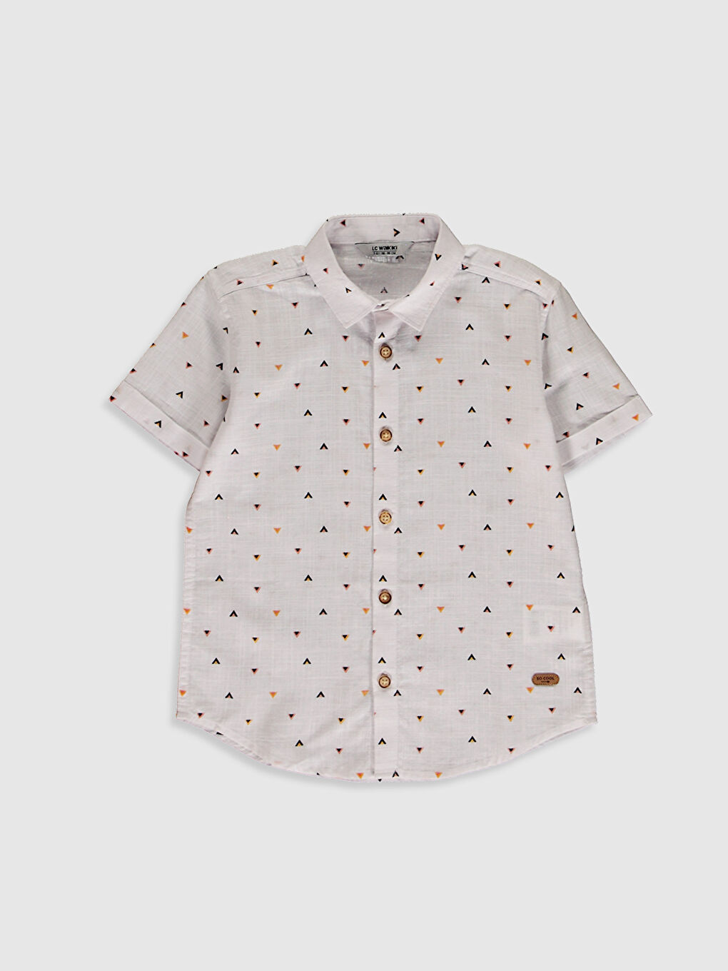 Рубашка из поплина с рисунком для мальчика