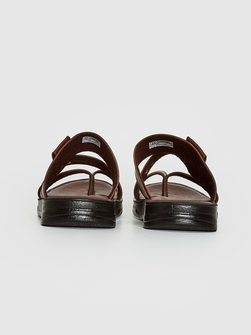 Kahverengi Erkek Çapraz Bant Parmak Arası Terlik-4